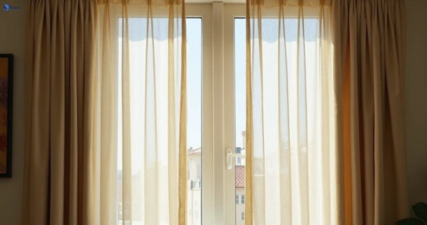 Dull dusty drapes in malvern-vic before professional cleaning